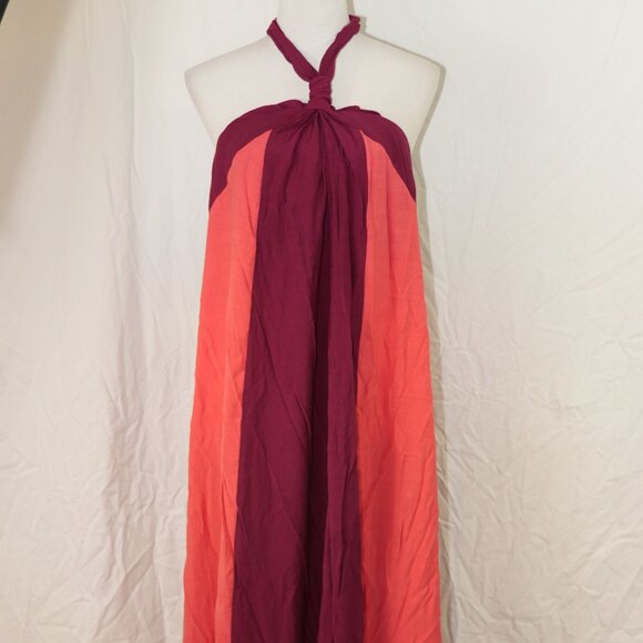 NWT XL Maxi Dress Summer Casual Beach Cover up Sleeveless Flowy Linen Look - Picture 3 of 8